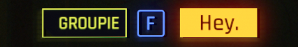 Blue/Yellow: Johnny's interface color at 60° on the color wheel